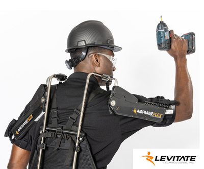 Levitate Airframe Flex protecting a warehouse person